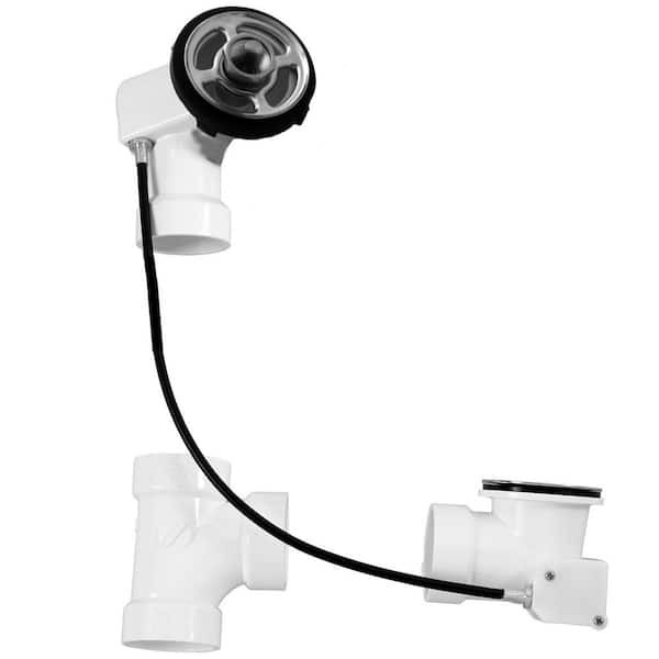 27 in. Sch. 40 PVC Cable Drive Bath Waste, Rough