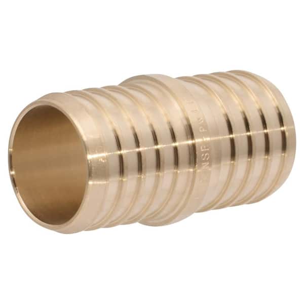 1-1/4-in PEX Barb Brass Coupling Fitting