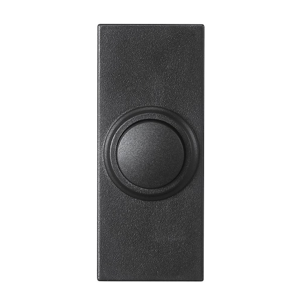 Black Plastic Wireless Push Button Doorbell