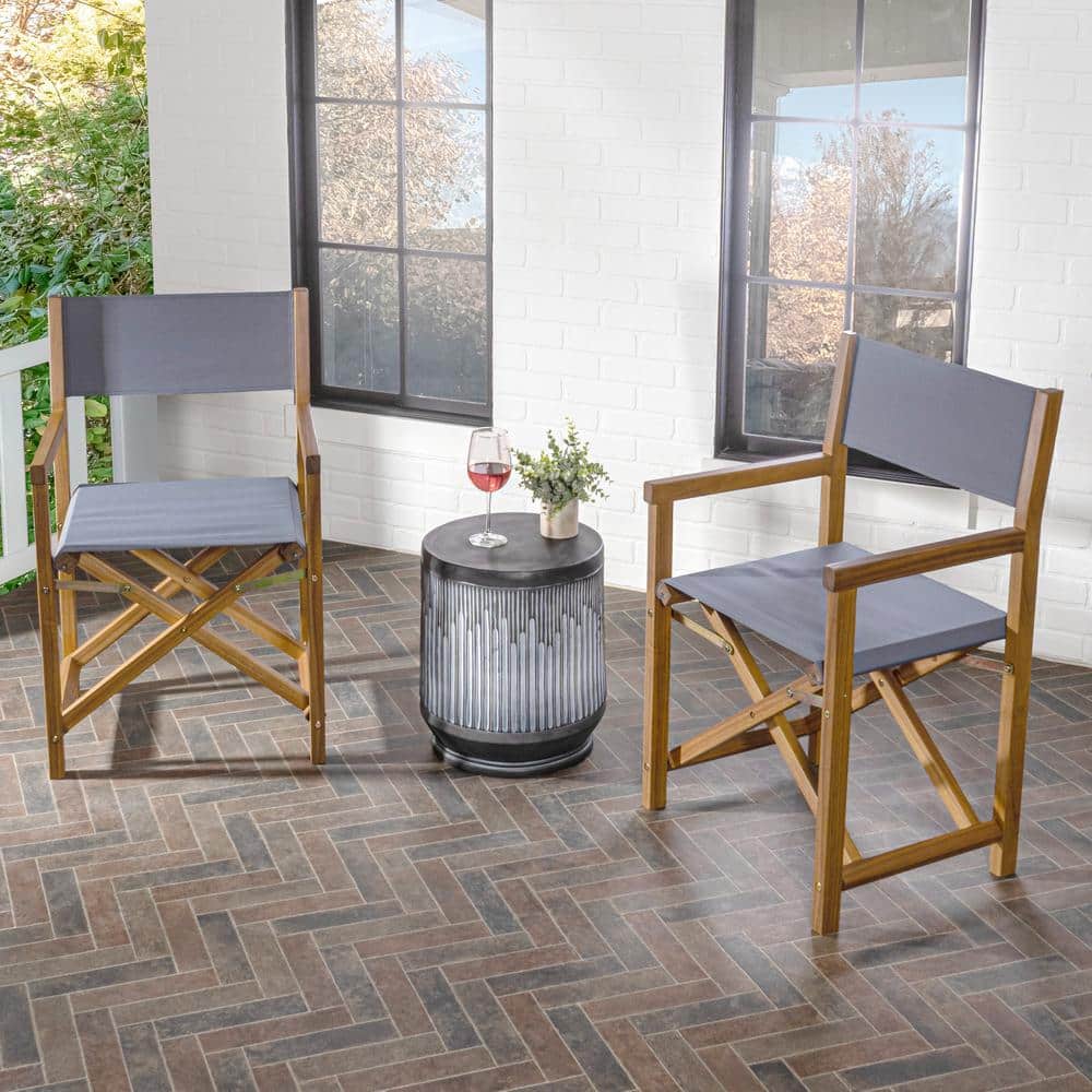 JONATHAN Y Cukor Classic Vintage Outdoor Acacia Wood Folding