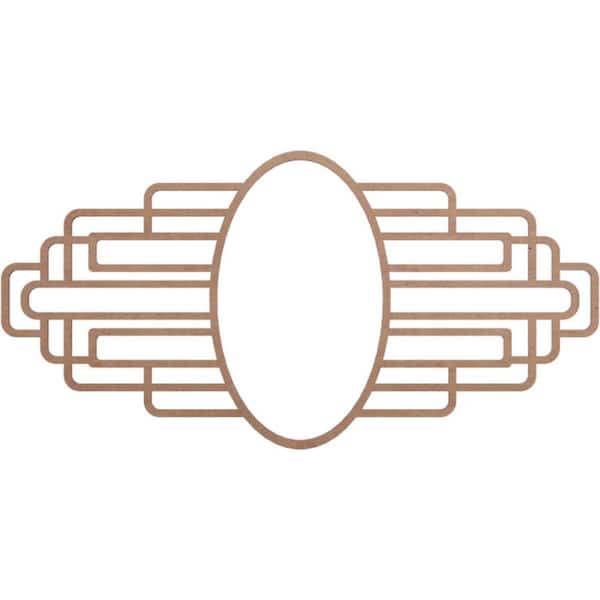 28 in. x 10.25 in. x 0.375 in. Wood Medallion Moulding