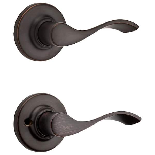 Balboa Venetian Bronze Passage Door Handle for Hall or Closet featuring Microban Technology