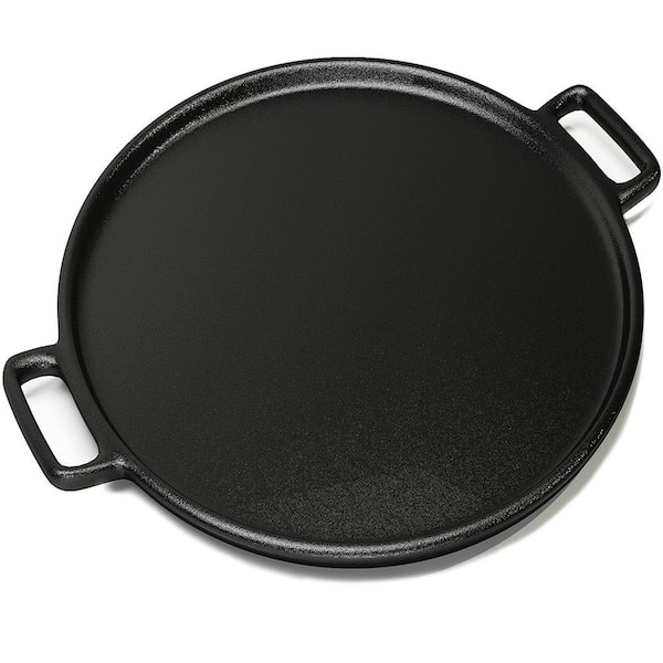 HOME-COMPLETE 14 in. Cast Iron Pizza Pan