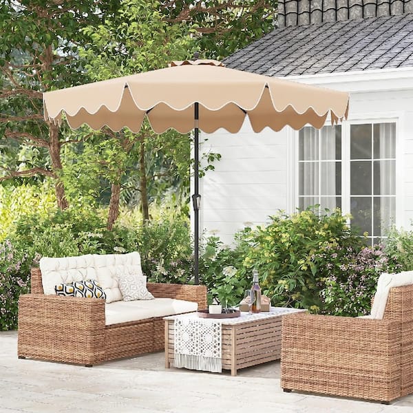l 9ft dia patio umbrella MyDepot 9 FT, Red Bring cool 9FT Patio Umbrella Outdoor Table