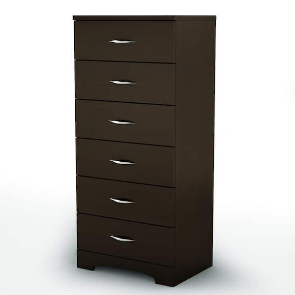 South Shore Step One 6-Drawer Chocolate Chest of Drawers