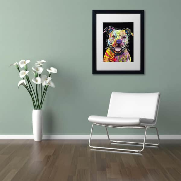 Matte White Abstract Pit Bull Dog Mannequin