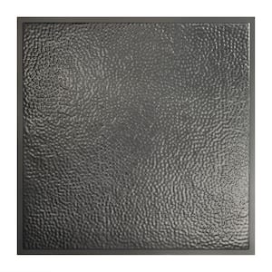 Chicago 2 ft. x 2 ft. Lay-In Tin Ceiling Tile in Argento (Case of 5)