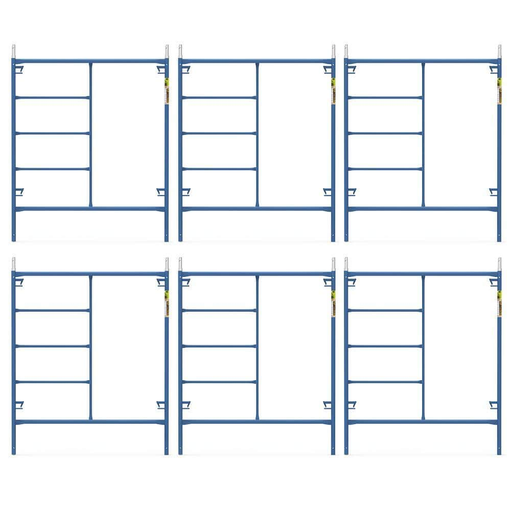 MetalTech Saferstack 6 ft. x 5 ft. Mason Scaffold Frame (6-Pack)  M-MF7260PSK6 - The Home Depot