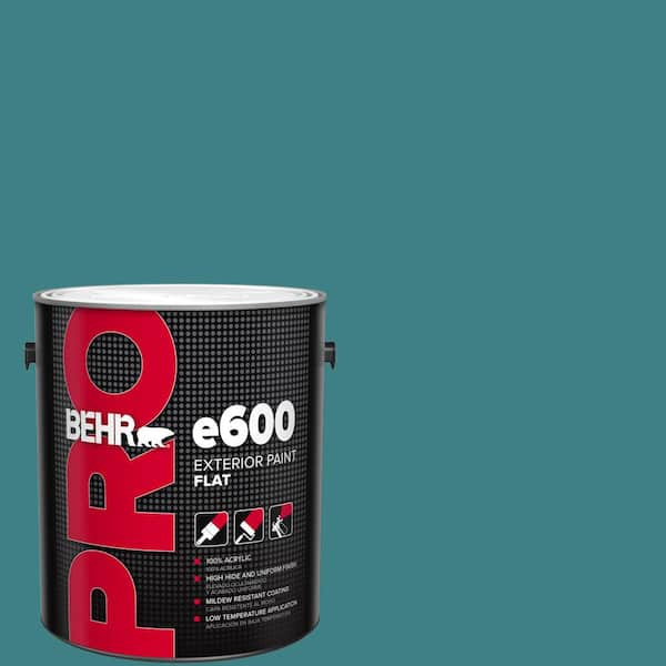 BEHR PRO 1 gal. #510D-7 Pacific Sea Teal Flat Exterior Paint