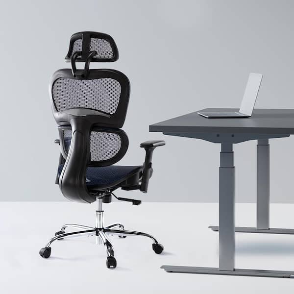 Details about   Ergonomic Mesh Office Chair Adjustable Computer Desk Chair w/Lumbar Support Blue 