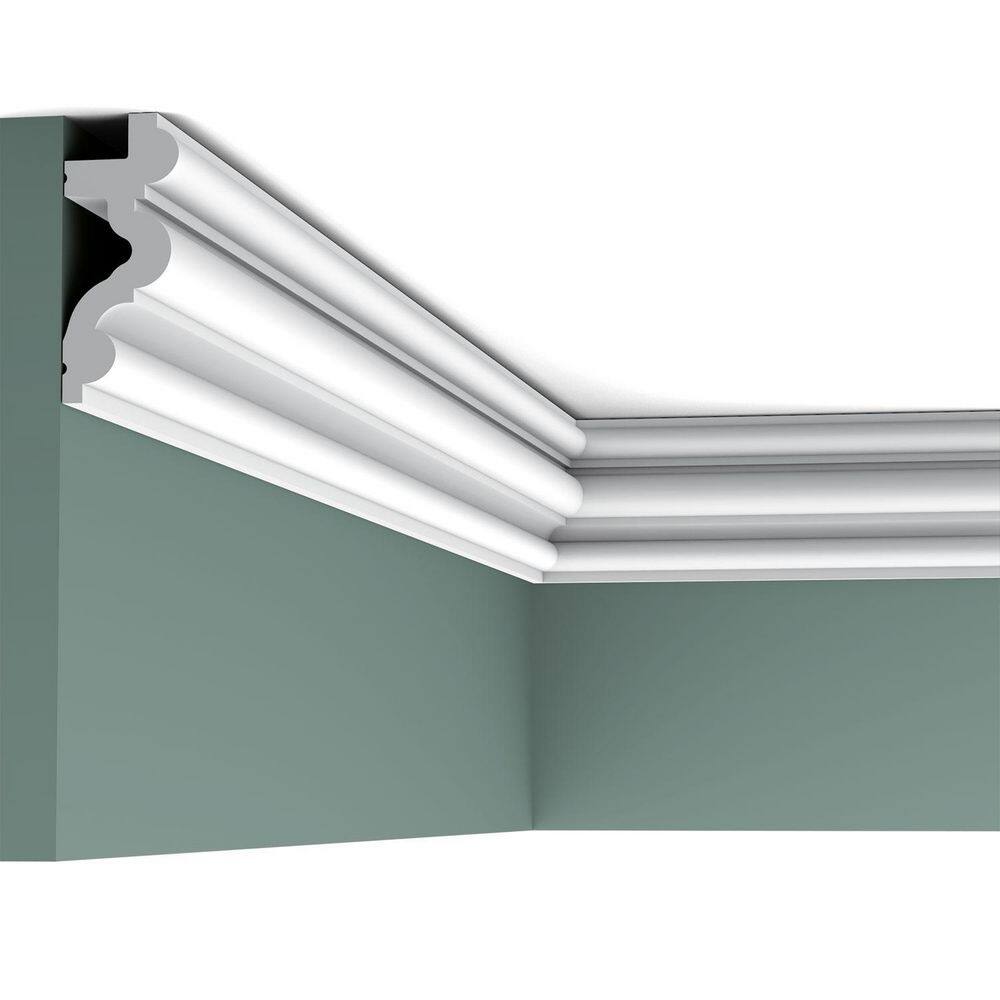 Primed White Polyurethane Crown Moulding Set