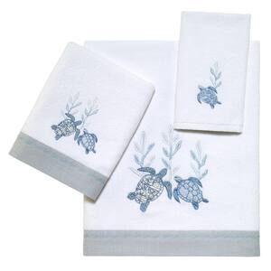 3-Piece Optic White Caicos Cotton Towel Set