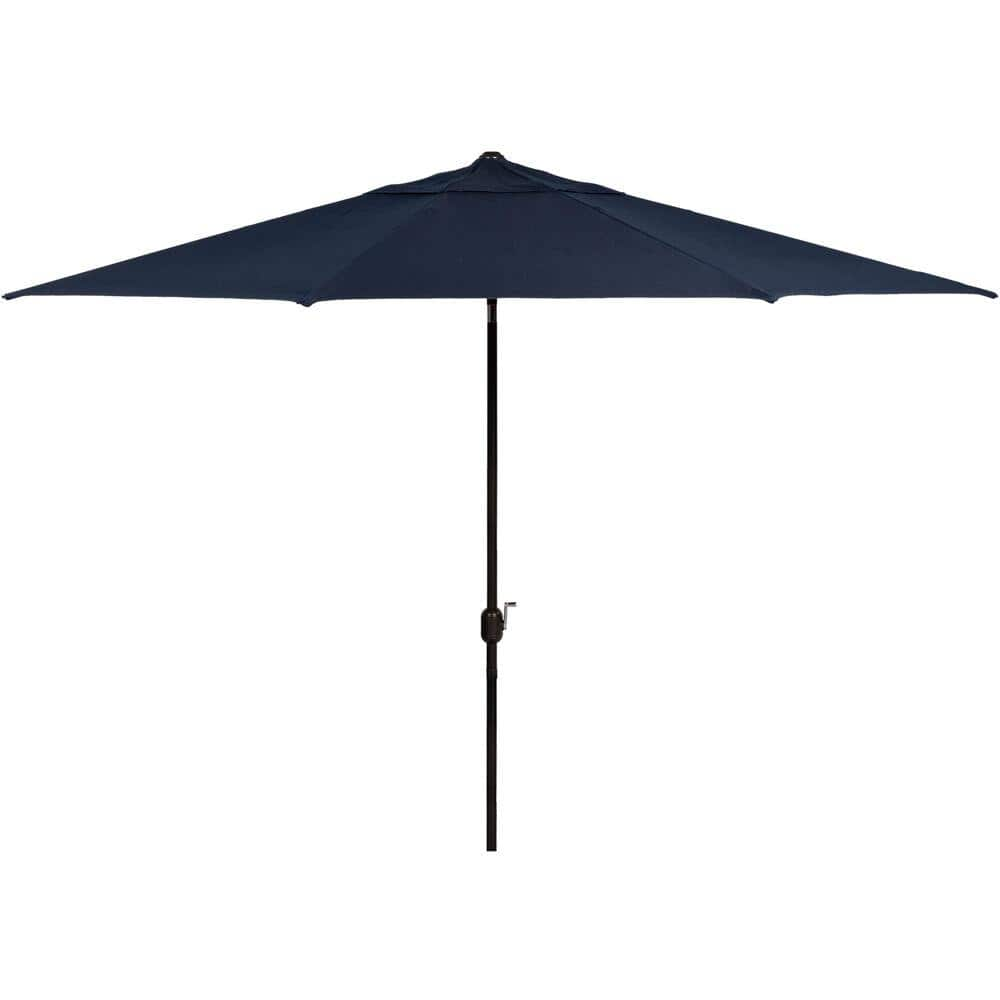 Hanover Montclair 11 ft. Market Patio Umbrella in Navy Blue MCLRUMB11 ...