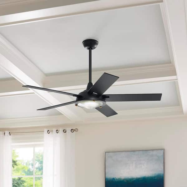 Gilded Ceiling Fan Indoor Remote Control Large Luxury 3-Speed Reversible 56 in 