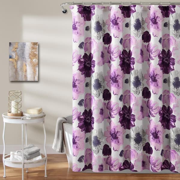  Hoisy Art Deco Shower Curtain, Bathroom Purple Curtains  Dandelion Purple Size 120x180CM Shower Curtains for Bathroom : Home &  Kitchen