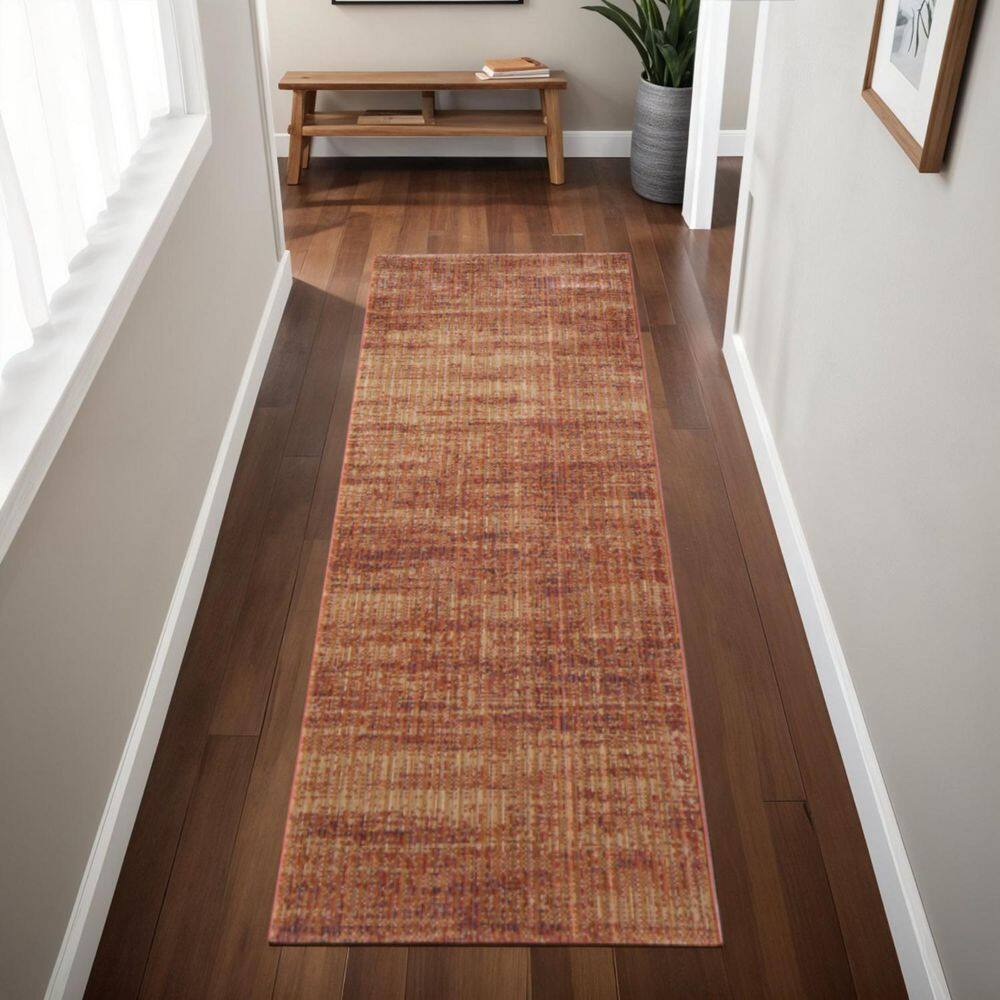 8' Tan And Brown Runner Rug price history on PriceWatchPro