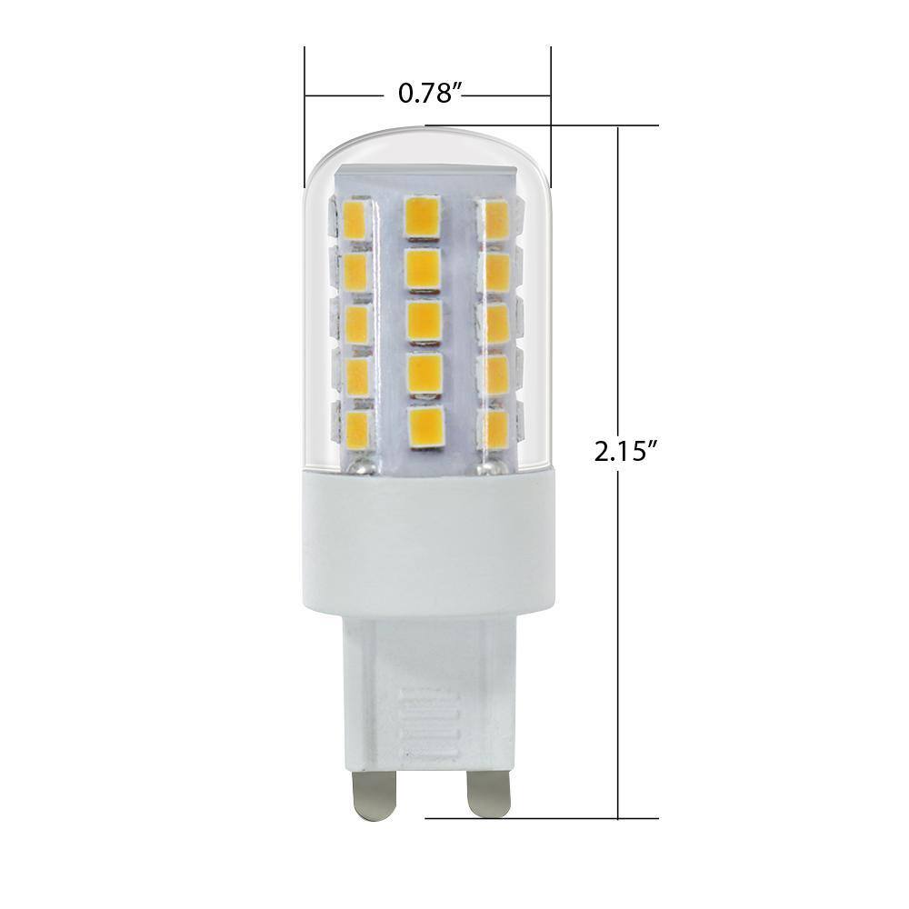Feit Electric G9 Bi-Pin Clear LED Bulb Daylight 40W Equivalent