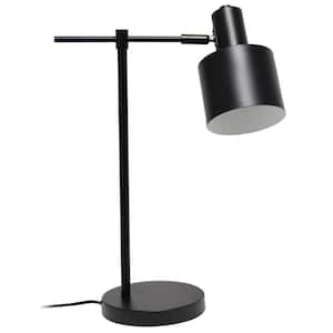 21.8 in. Black Metal Table Lamp