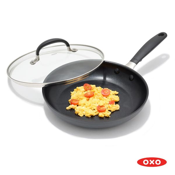 OXO Good Grips 6 qt. Hard-Anodized Aluminum Nonstick Stock Pot in Gray with  Glass Lid CC002664-001 - The Home Depot