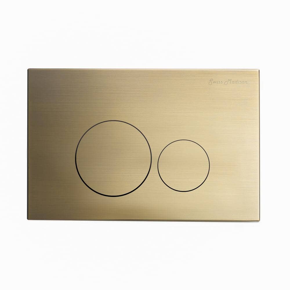 Wall Mount Dual Flush Metal Actuator Plate in Matte Gold price history on PriceWatchPro