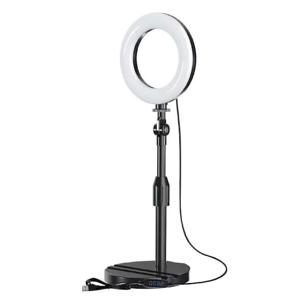 OBJLGEV Ring Light with Telescopic Stand for Phone Selfie Makeup Zoom Video Calls Tiktok Reels Live Streaming