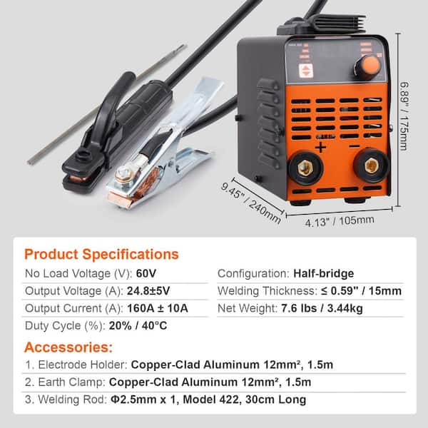 Welding Tools GARVO 145Amp - 110V/220V Dual Voltage Stick Welder With Digital Display ARC Welder - View #5