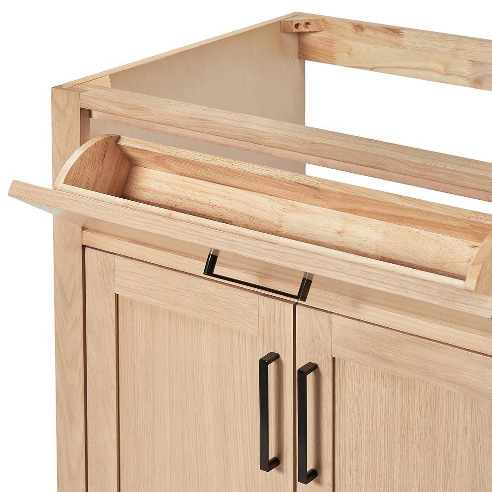 Hepburn 31" Oak Single Sink Vanity with Carrara Marble Top
