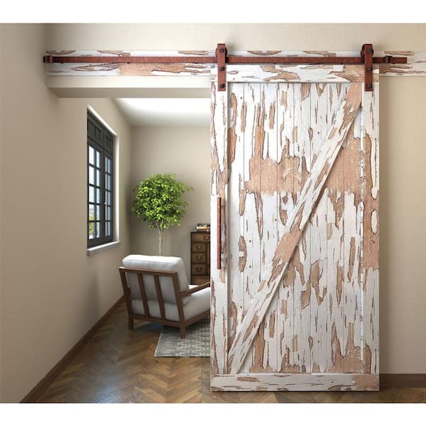 6 ft. Satin Nickel Standard Style Rollers Barn Door Hardware Kit 6 ft. Satin Nickel Standard Style Rollers Barn Door Hardware Kit
