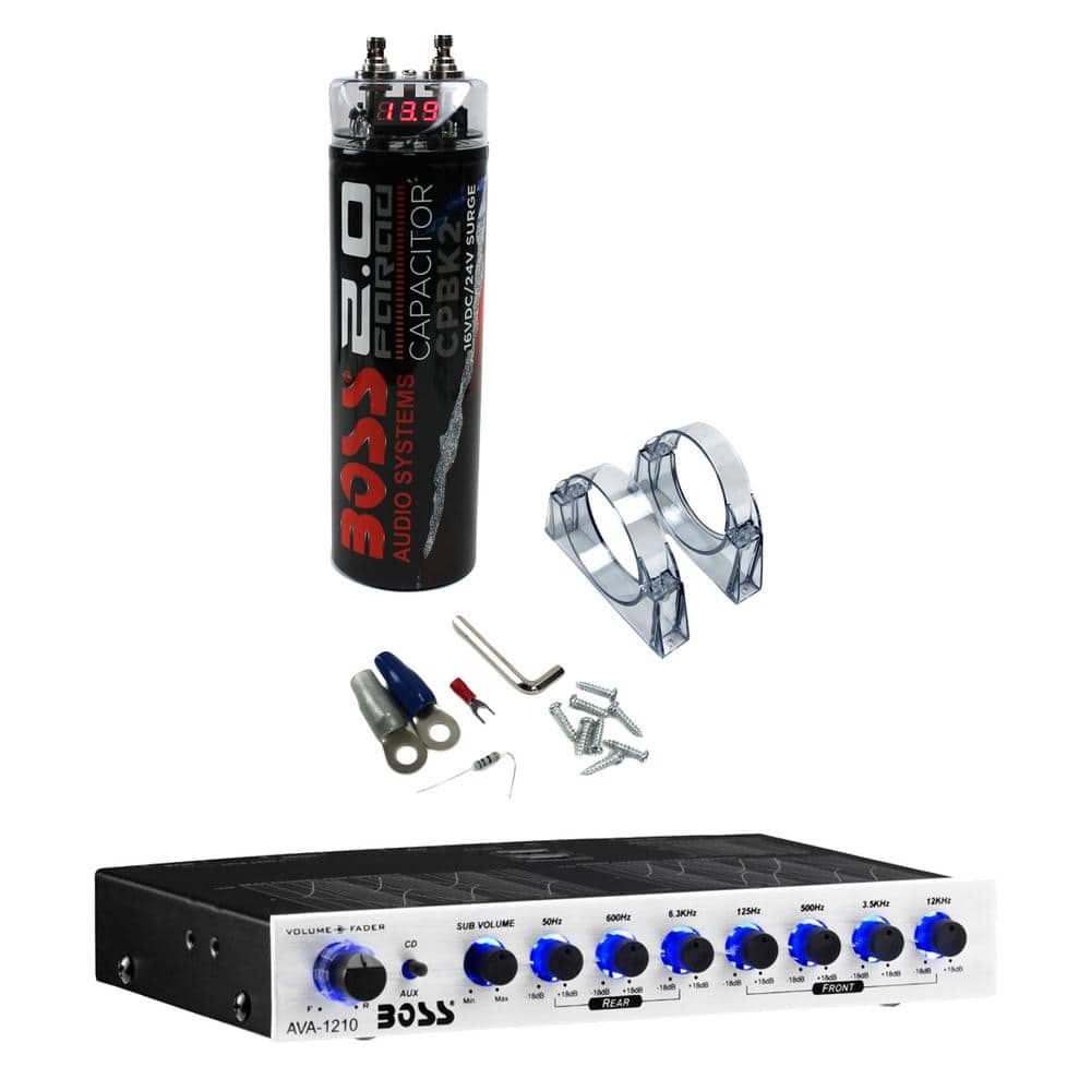 20-Volt Digital Car Audio Power Capacitor and AVA1210 7-Band Amplifier
