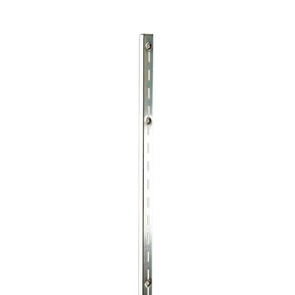 Econoco 96 in. L Chrome Imperial Line Surface Mount Single Slotted Wall Standard (Pack of 10)