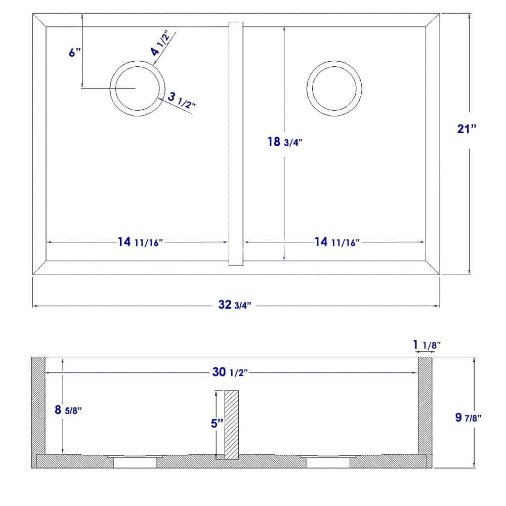Eco-Friendly Bamboo Double Bowl Farmhouse Kitchen Sink