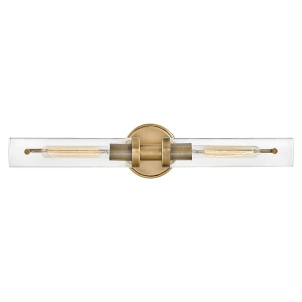 HINKLEY Vaughn 25.0 in. 2 Light Heritage Brass Vanity Light