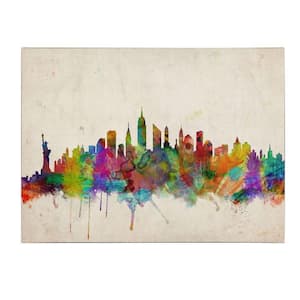 16 in. x 24 in. New York Skyline Canvas Art
