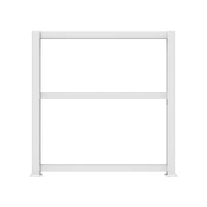 6 ft. x 6 ft. White Full Privacy Railing Panel Kit