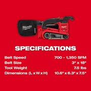 M18 FUEL 18-Volt Lithium-Ion Cordless Belt Sander with 8.0 Ah Starter Kit