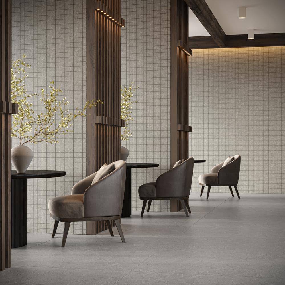 Silver Gray Large Format Matte Porcelain Tile 24x48