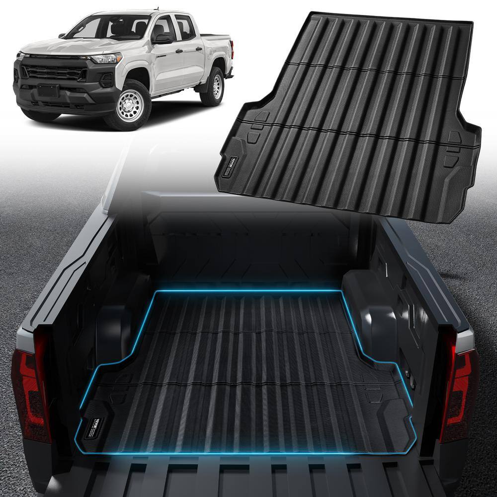 FIILINES Truck Bed Mat For Chevrolet Colorado/GMC Canyon 5FT 2023-2025 | All Weather Bed Liner | TPE Material
