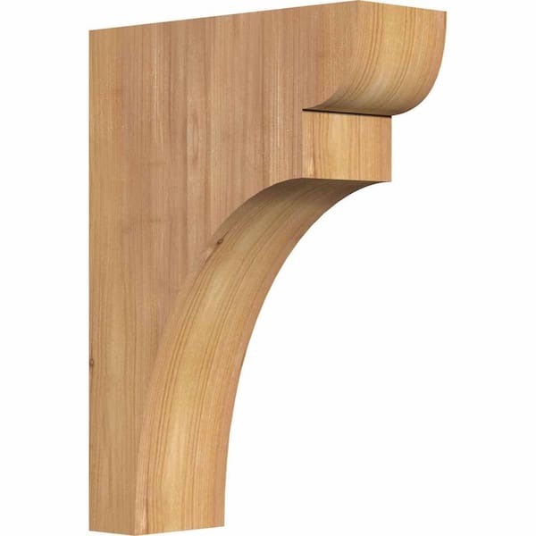 Ekena Millwork 3-1/2 in. x 10 in. x 14 in. Western Red Cedar Yorktown Smooth Corbel