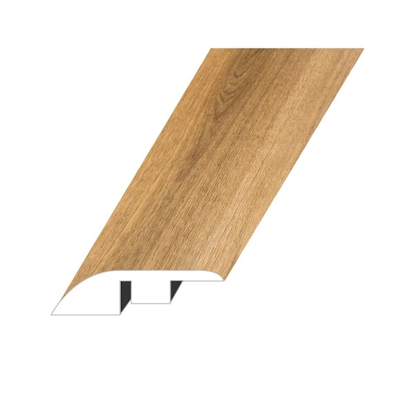 null Paragon Caliber Brown 0.6 in. Thick x 1.8 in. W x 94.5 in. L SPC Vinyl Reducer Molding