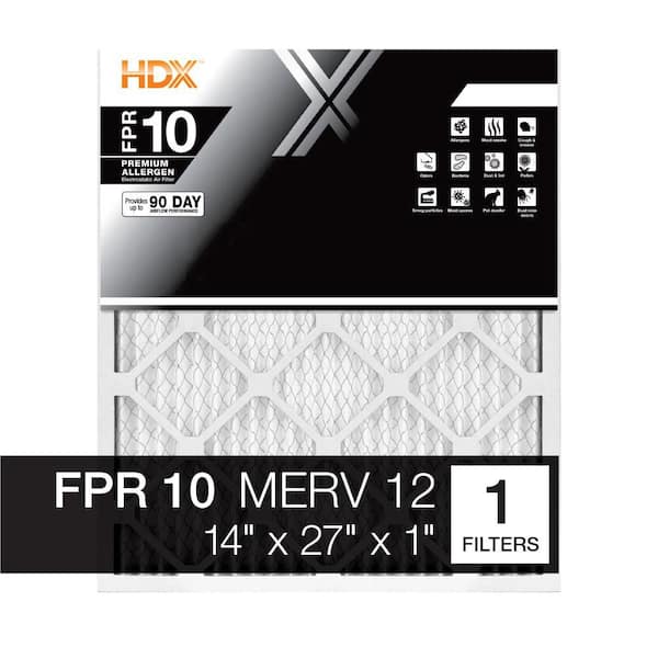 14 in. x 27 in. x 1 in. Premium Pleated Air Filter FPR 10, MERV 12
