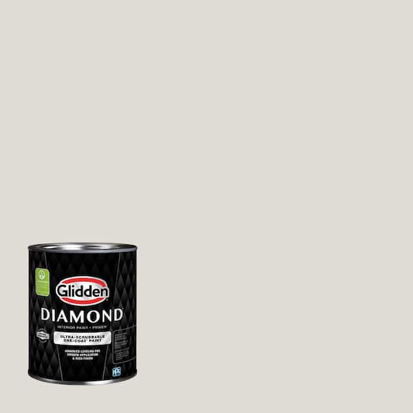 Glidden Diamond 1 qt. PPG0999-1 In the Cloud Eggshell Interior Paint with Primer