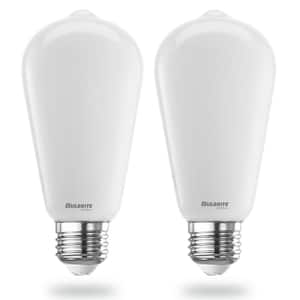 9-Watt ST18 LED Light Bulbs Warm Dimming 3000K (Soft White) - 1800K (Candlelight) 800 Lumens (2-Pack)