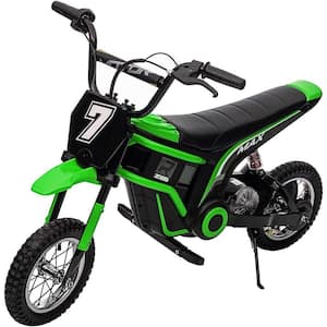 Hetoy Kids Ride on Motorcycle and Electric Motocross Bike, 24v Battery Powered Electric Dirt Bike, Green