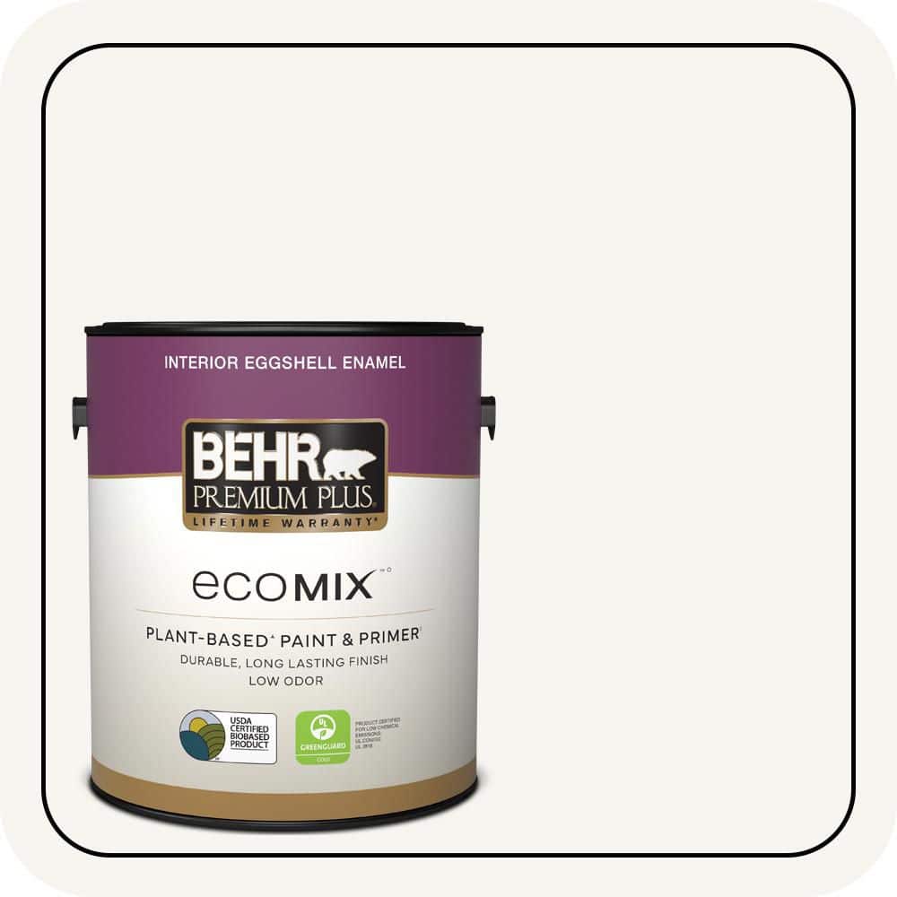 1 gal. Designer Collection #DC-001 Whipped Cream Eggshell Enamel EcoMix Plant-Based Interior Paint & Primer price history on PriceWatchPro