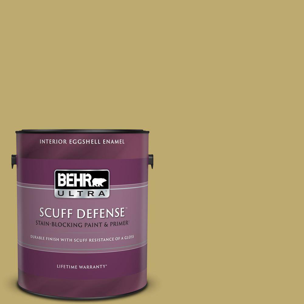 BEHR ULTRA 1 gal. 370F5 Coriander Seed Extra Durable Eggshell Enamel Interior Paint & Primer