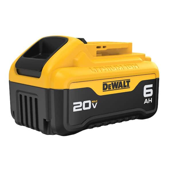 DEWALT 20V MAX Premium Lithium Ion 6.0Ah Battery Pack DCB206 The Home Depot