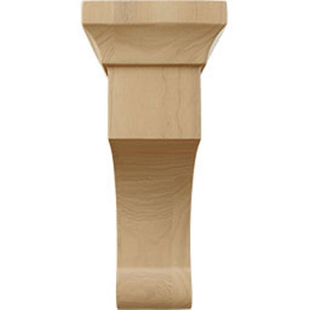 Small Cherry Wood Corbel Bracket 2.5"W x 4"D x 6"H