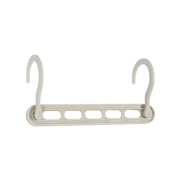Honey-Can-Do White Plastic Cascading Collapsible Hangers (20-Pack)