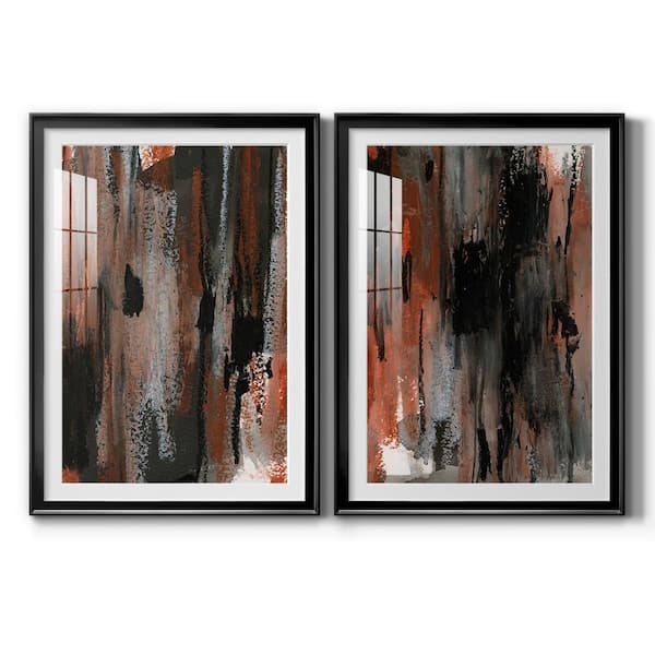 Wexford Home Graphica I by Wexford Homes 2 Pieces Framed Abstract Paper Art Print 24.5 in. x 18.5 in.