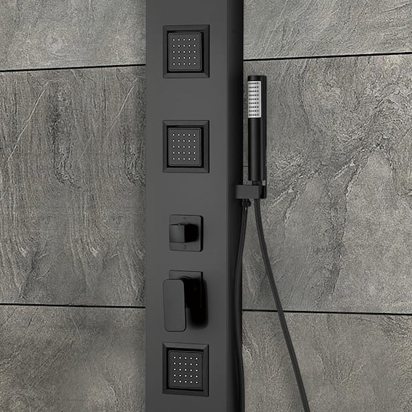 Mediterraneo Riviera 59 in. 3-Jet High Pressure Shower Tower